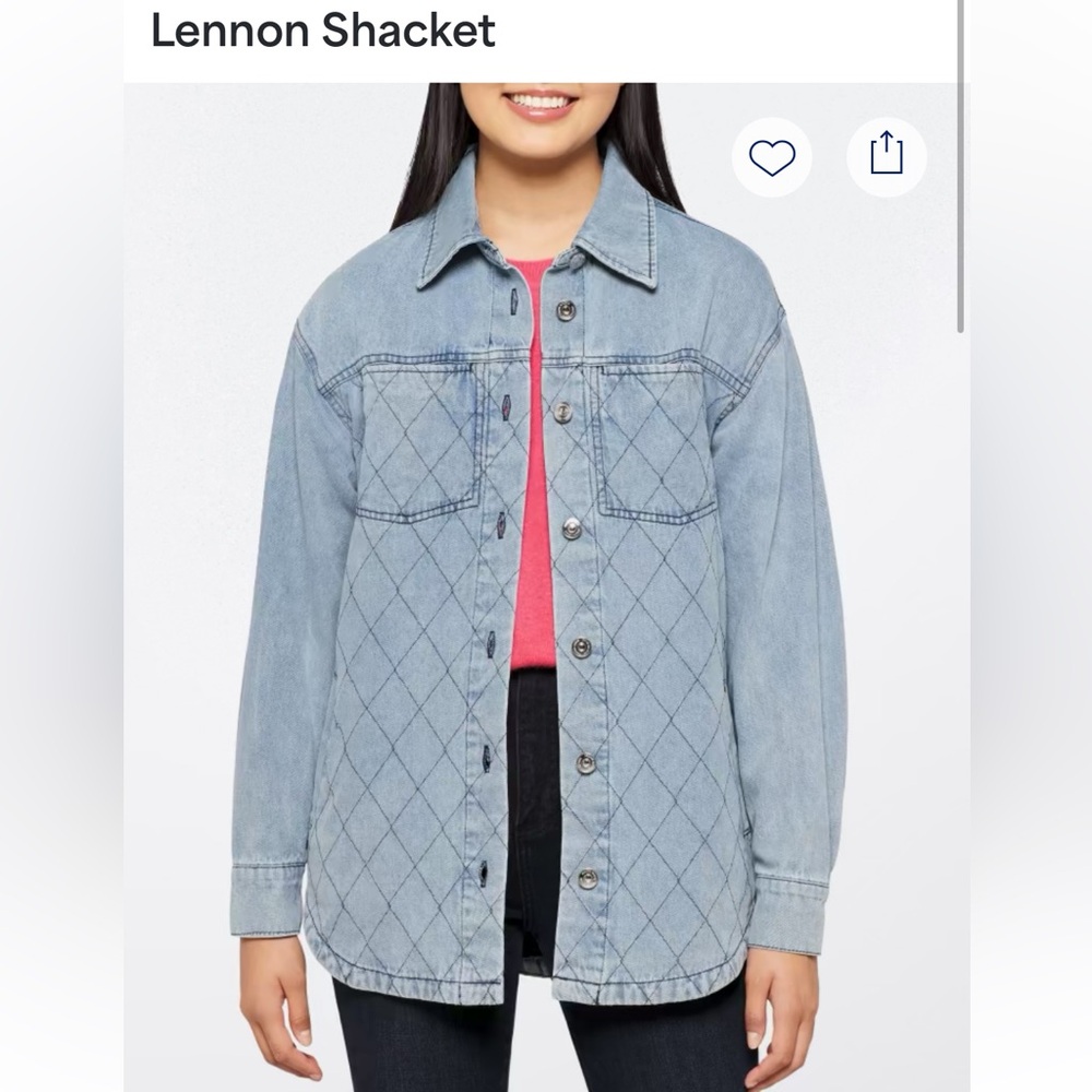 Steve Madden Lennon Denim Shacket sz M